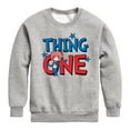 thumbnail image 1 of Dr. Seuss - American Thing One - Toddler And Youth Crewneck Fleece Sweatshirt, 1 of 5