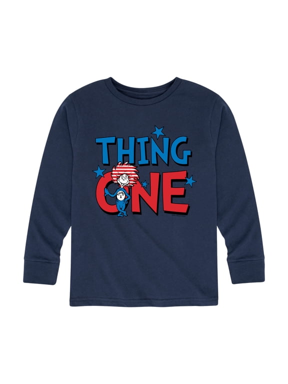 - American Thing One Boys' Long Sleeve Graphic T-Shirt