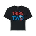thumbnail image 1 of Dr. Seuss - American Thing Two - Juniors Cropped Cotton Blend T-Shirt, 1 of 6