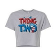 thumbnail image 1 of Dr. Seuss - American Thing Two - Juniors Cropped Cotton Blend T-Shirt, 1 of 6