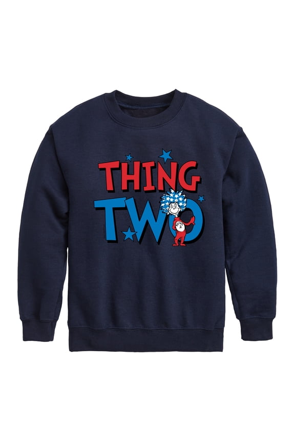 - American Thing Two - Toddler And Youth Crewneck Fleece Sweatshirt