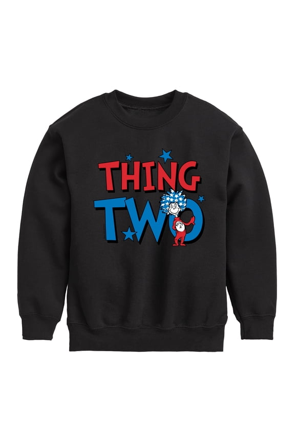 - American Thing Two - Toddler And Youth Crewneck Fleece Sweatshirt