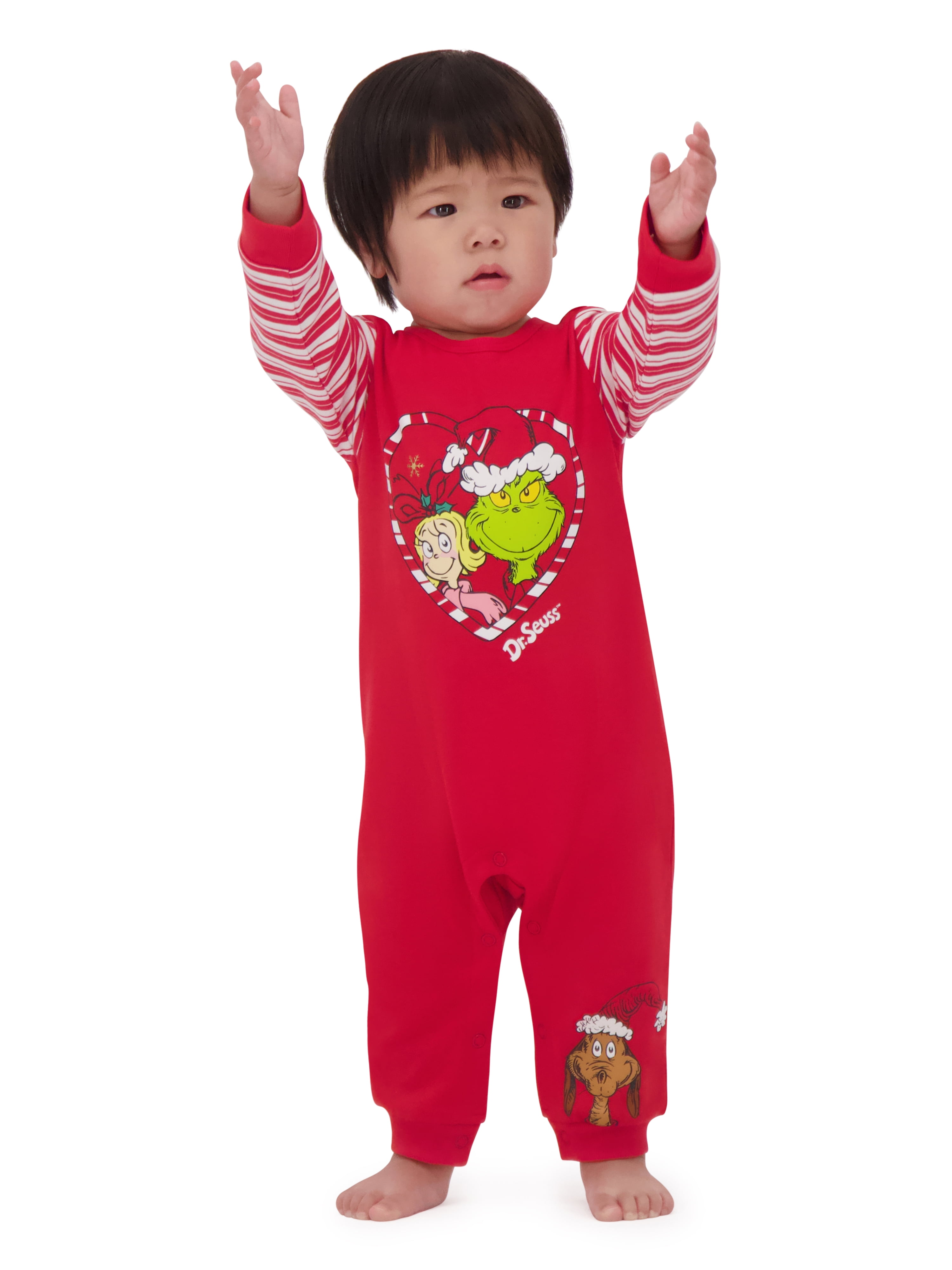Dr.Seuss Baby Boy Grinch Printed Coverall, Sizes 0-24 Months