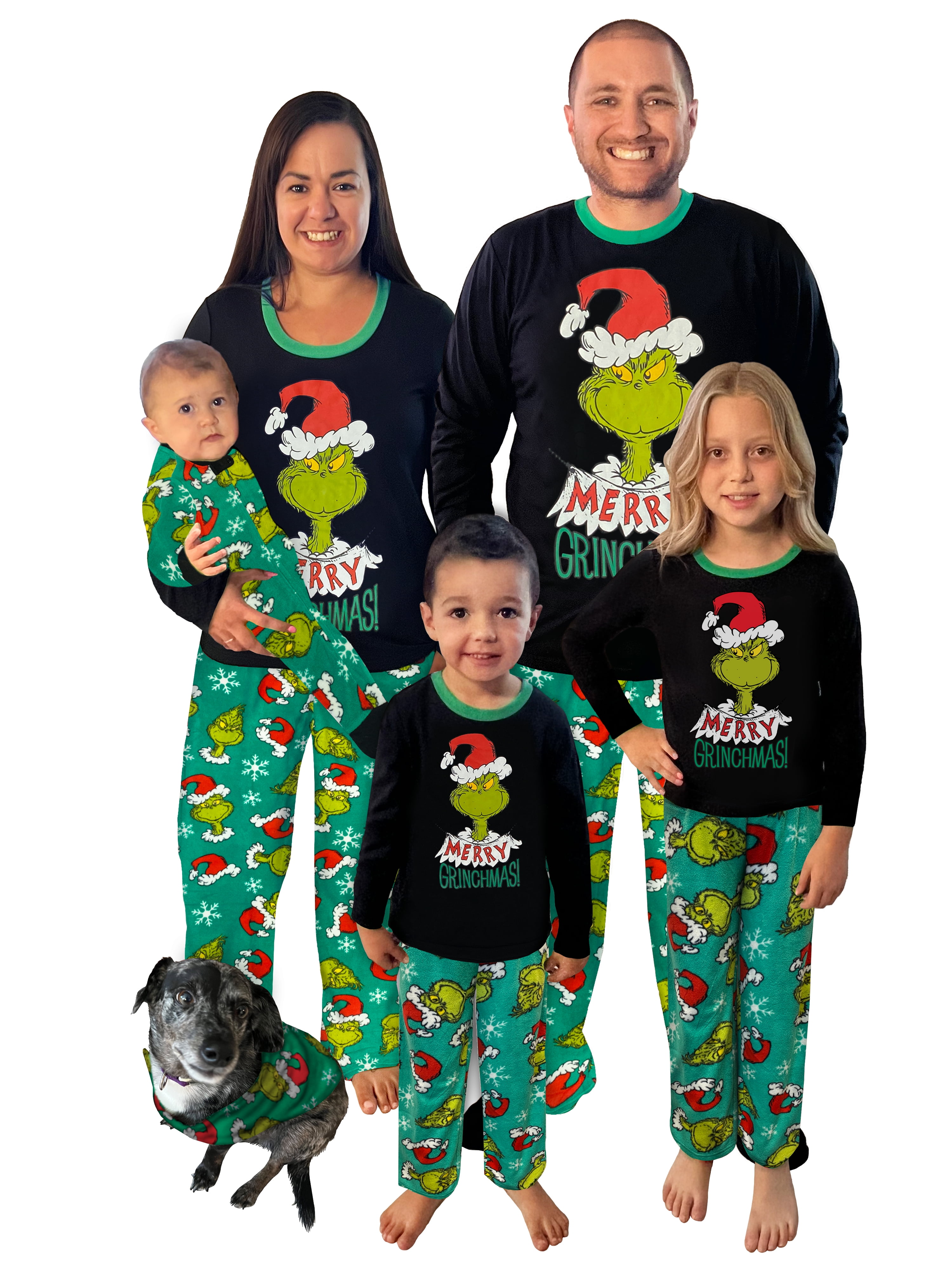 Dr. Seuss Baby Merry Grinchmas Matching Family Pajama Set, Onesie ...