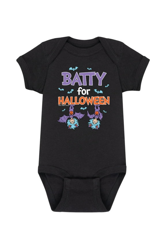- Batty For Halloween Thing 1 and Thing 2 - Infant Baby One Piece