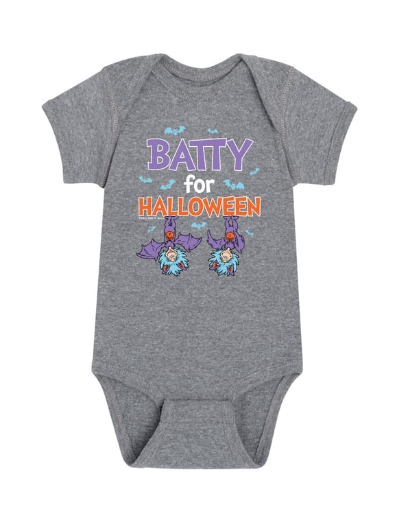 - Batty For Halloween Thing 1 and Thing 2 Baby Graphic One Piece