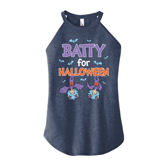 Dr. Seuss - Batty For Halloween - Juniors High Neck Tank Top