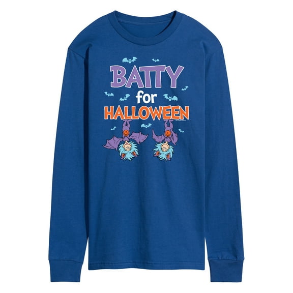 Dr. Seuss - Batty For Halloween Thing 1 and Thing 2 - Men's Long Sleeve T-Shirt