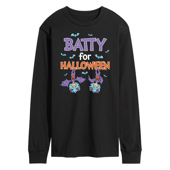 Dr. Seuss - Batty For Halloween Thing 1 and Thing 2 - Men's Long Sleeve T-Shirt