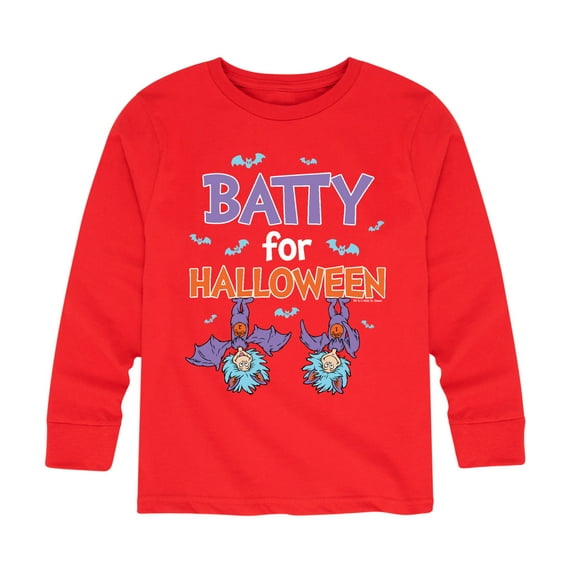 Dr. Seuss - Batty For Halloween Thing 1 and Thing 2 - Toddler And Youth Long Sleeve Graphic T-Shirt