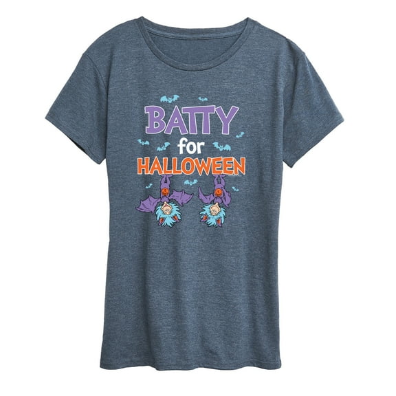 Dr. Seuss - Batty For Halloween Thing 1 and Thing 2 - Women's Short Sleeve Graphic T-Shirt
