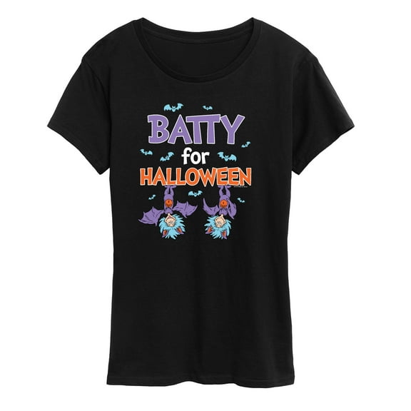 Dr. Seuss - Batty For Halloween Thing 1 and Thing 2 - Women's Short Sleeve Graphic T-Shirt