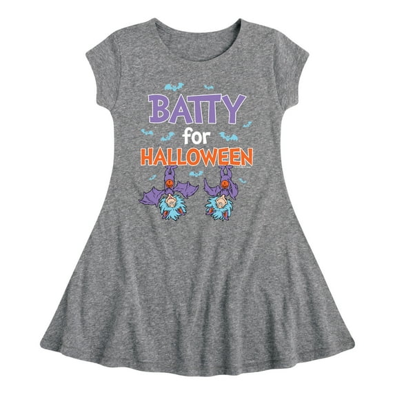 Dr. Seuss - Batty For Halloween - Toddler And Youth Girls Fit And Flare Dress