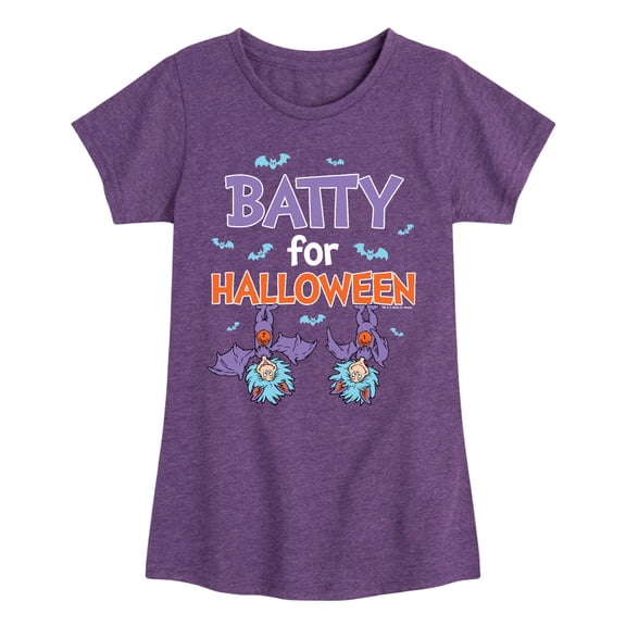 Dr. Seuss - Batty For Halloween Thing 1 and Thing 2 - Toddler And Youth Girls Short Sleeve Graphic T-Shirt
