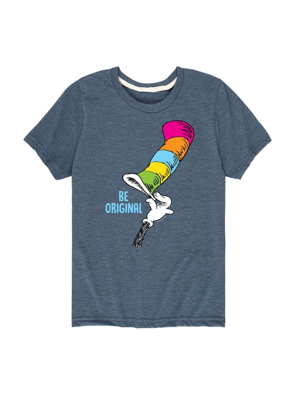 - Cat in The Hat Be Original Boys' Short Sleeve Graphic T-Shirt