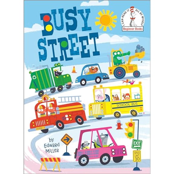 Pre-Owned Dr. Seuss Beginner Books Busy Street, (Hardcover)