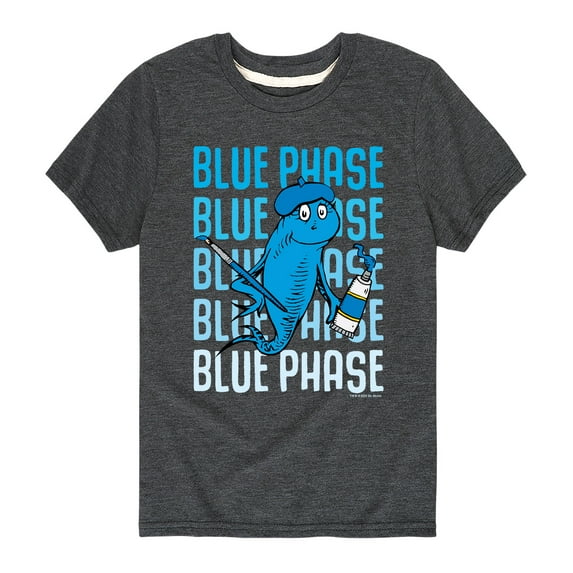 Dr. Seuss - Blue Phase Fish - Toddler And Youth Short Sleeve Graphic T-Shirt