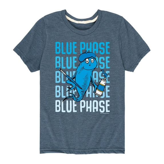 Dr. Seuss - Blue Phase Fish - Toddler And Youth Short Sleeve Graphic T-Shirt