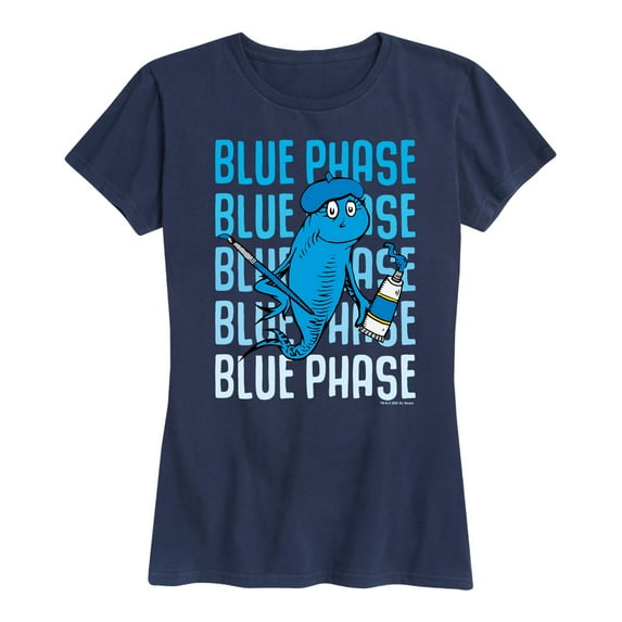 Dr. Seuss - Blue Phase Fish - Women's Short Sleeve Graphic T-Shirt