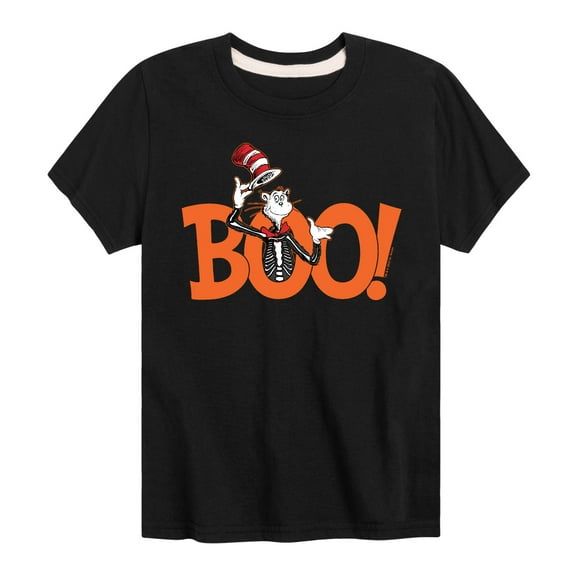 Dr. Seuss - Cat in the Hat Boo Cat - Toddler And Youth Short Sleeve Graphic T-Shirt
