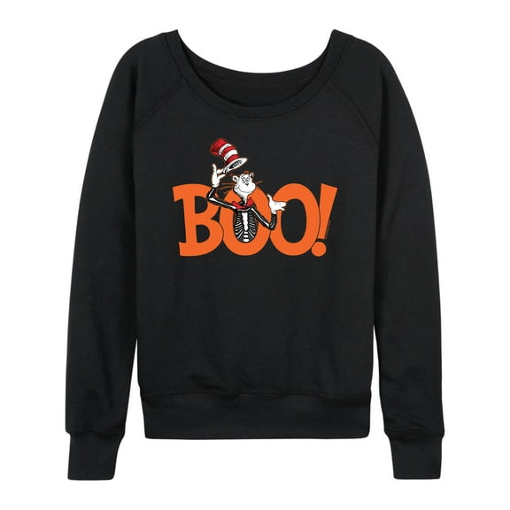 Dr. Seuss - Boo Cat - Women's Lightweight French Terry Pullover