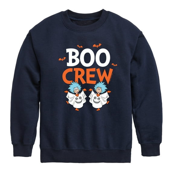 Dr. Seuss - Boo Crew Thing 1 and 2 - Toddler And Youth Crewneck Fleece Sweatshirt