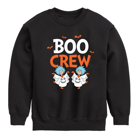 Dr. Seuss - Boo Crew Thing 1 and 2 - Toddler And Youth Crewneck Fleece Sweatshirt
