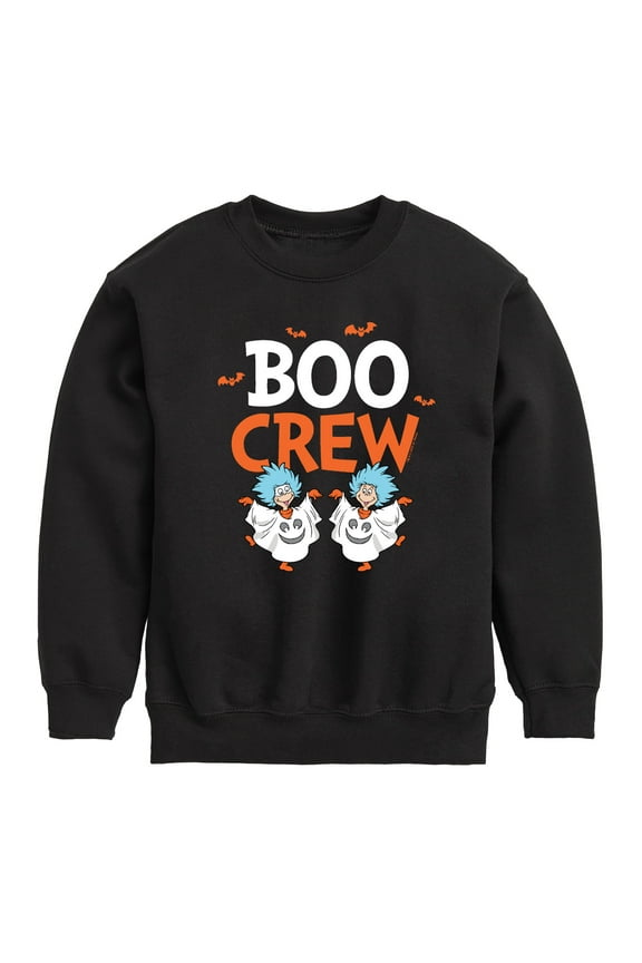 - Boo Crew Thing 1 and 2 - Toddler And Youth Crewneck Fleece Sweatshirt