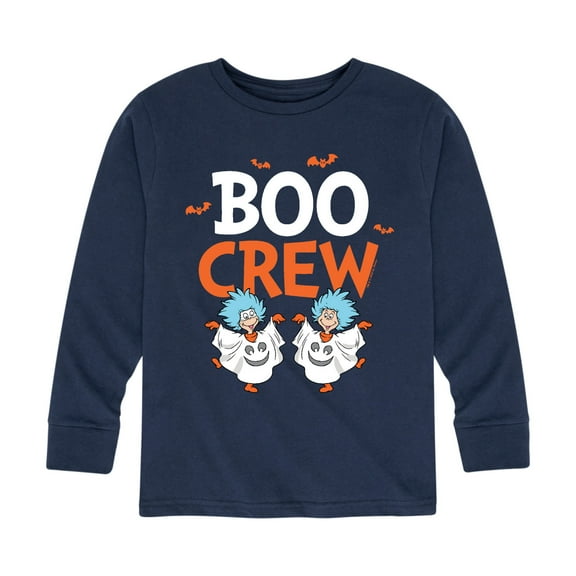 Dr. Seuss - Boo Crew Thing 1 and 2 - Toddler And Youth Long Sleeve Graphic T-Shirt