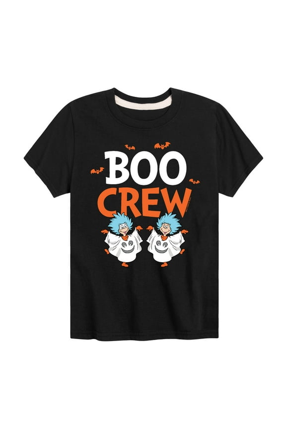 - Boo Crew Thing 1 and 2 - Toddler And Youth Short Sleeve Graphic T-Shirt