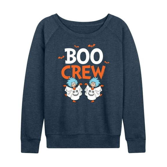 Dr. Seuss - Boo Crew Thing 1 and Thing 2 - Women's Lightweight French Terry Long Sleeve Shirt
