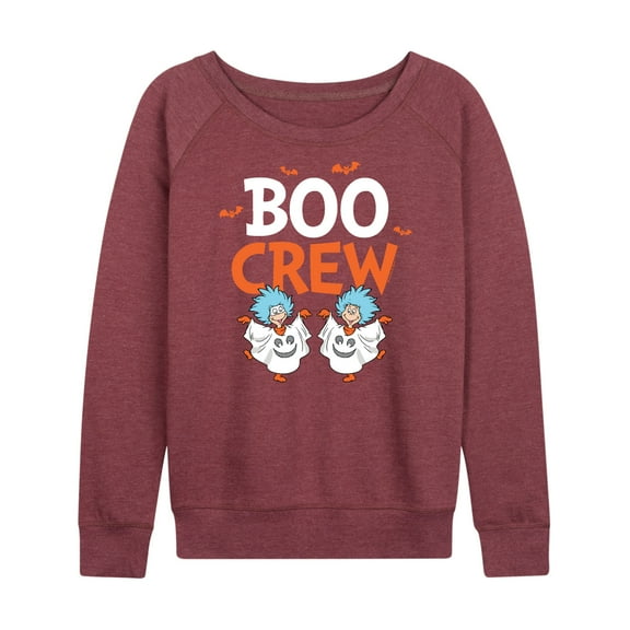 Dr. Seuss - Boo Crew Thing 1 and Thing 2 - Women's Lightweight French Terry Long Sleeve Shirt