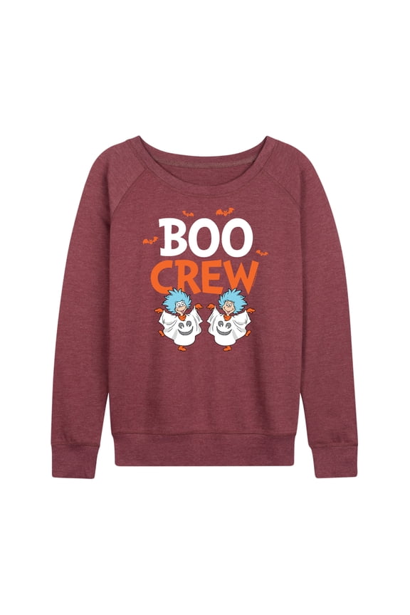 - Boo Crew Thing 1 and Thing 2 - Women's Lightweight French Terry Long Sleeve Shirt