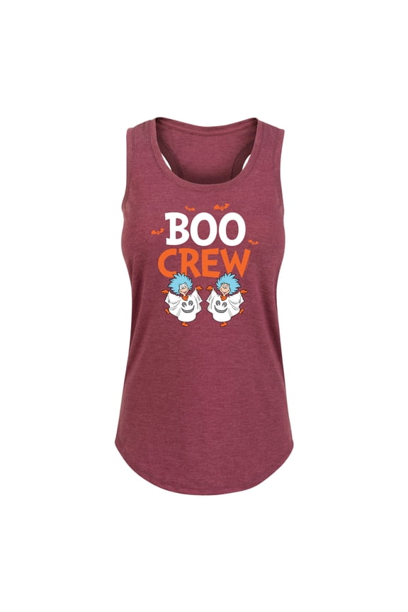 - Boo Crew Thing 1 and Thing 2 - Women's Racerback Tank Top