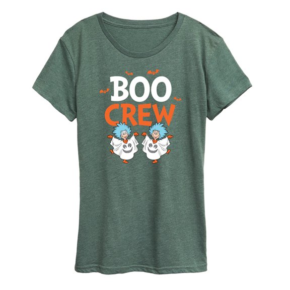 Dr. Seuss - Boo Crew Thing 1 and Thing 2 - Women's Short Sleeve Graphic T-Shirt
