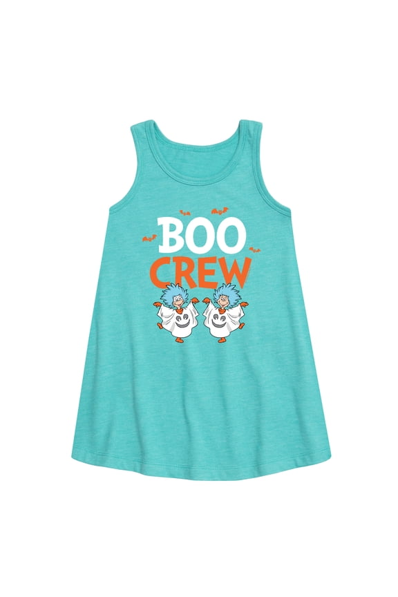 - Boo Crew Thing 1 and 2 - Toddler and Youth Girls A-line Dress