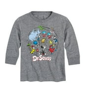 DR. SEUSS - The Cat In The Hat and Friends Book Characters - Toddler And Youth Long Sleeve Graphic T-Shirt