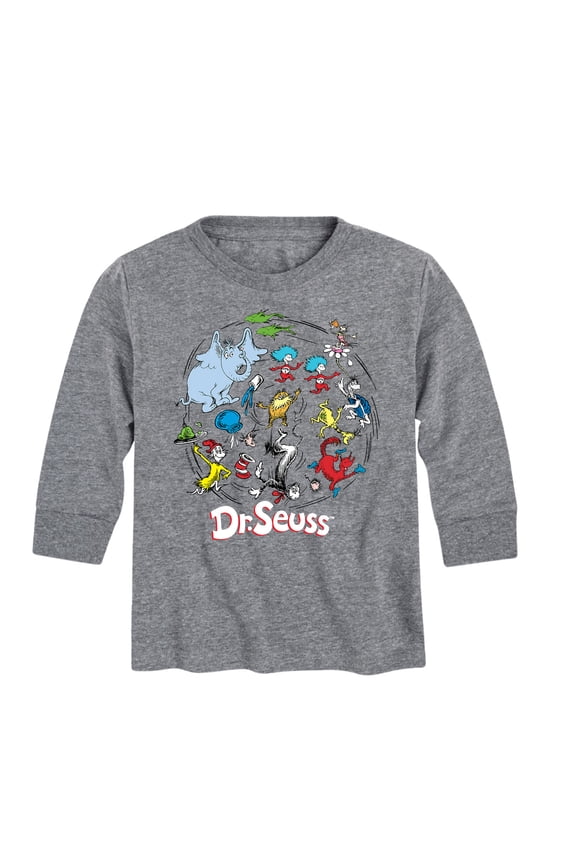 - The Cat In The Hat and Friends Book Characters - Toddler And Youth Long Sleeve Graphic T-Shirt