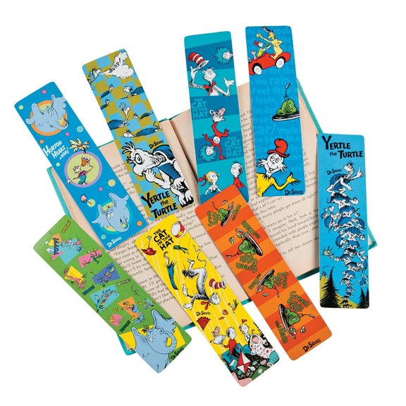 2" x 7 1/4" Bulk 50 Pc. Dr. Seuss Story Cardstock Bookmarks