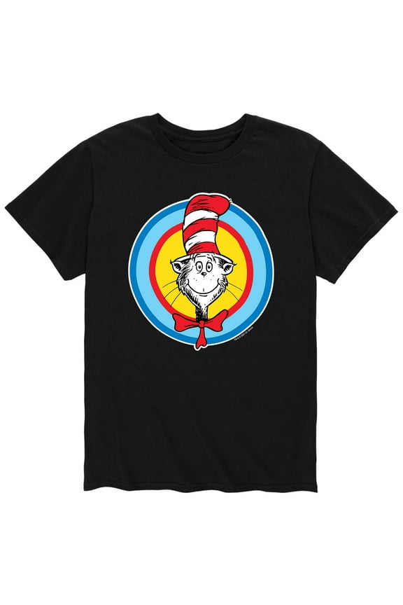 - Cat In Hat Smile - Men's Short Sleeve Graphic T-Shirt