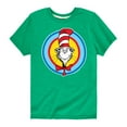 thumbnail image 1 of Dr. Seuss - Cat In Hat Smile - Toddler And Youth Short Sleeve Graphic T-Shirt, 1 of 6