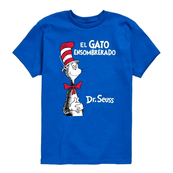 Dr. Seuss - Cat In Hat Spanish  - Boys Toddler And Youth Short Sleeve Tee