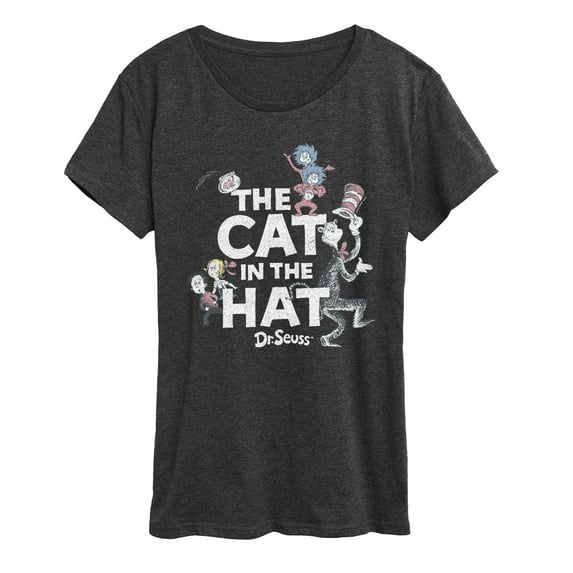 The Cat in the Hat - Cat & Friends Tonal - Women's Short Sleeve Graphic T-Shirt