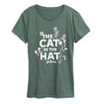 thumbnail image 1 of The Cat in the Hat - Cat & Friends Tonal - Women's Short Sleeve Graphic T-Shirt, 1 of 4