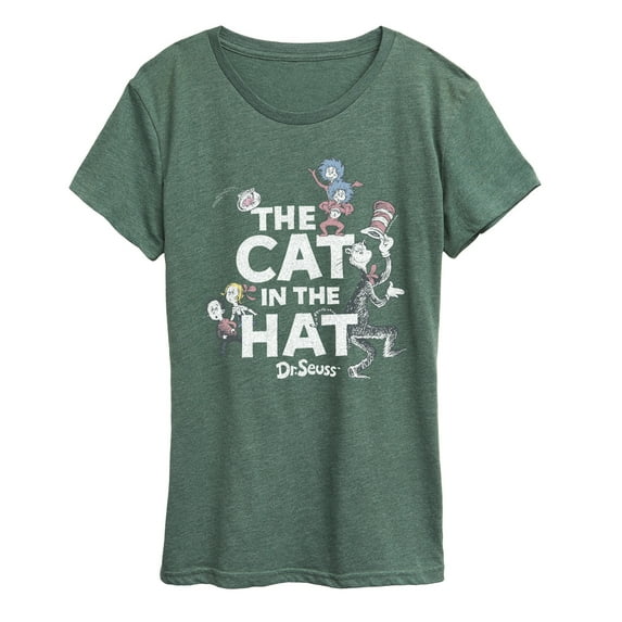 The Cat in the Hat - Cat & Friends Tonal - Women's Short Sleeve Graphic T-Shirt