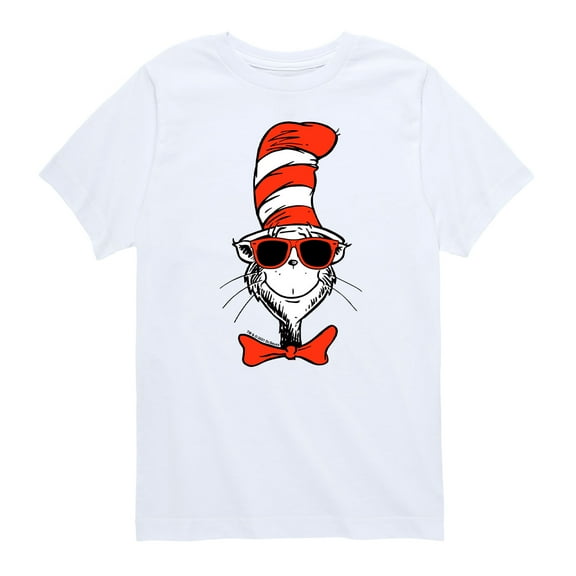 Dr. Seuss - Cat In The Hat Cool Shades - Toddler And Youth Short Sleeve Graphic T-Shirt