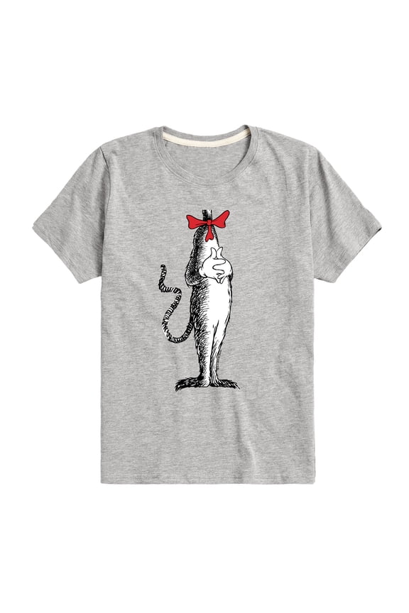 - Cat In The Hat Costume - Boys Toddler And Youth Short Sleeve Tee