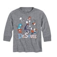 thumbnail image 1 of Dr. Seuss - Cat In The Hat - Toddler And Youth Long Sleeve Graphic T-Shirt, 1 of 6