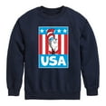 thumbnail image 1 of Dr. Seuss - Cat In The Hat USA - Toddler And Youth Crewneck Fleece Sweatshirt, 1 of 5