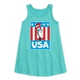 thumbnail image 1 of Dr.Seuss - Cat In The Hat USA - Toddler and Youth Girls A-line Dress, 1 of 4